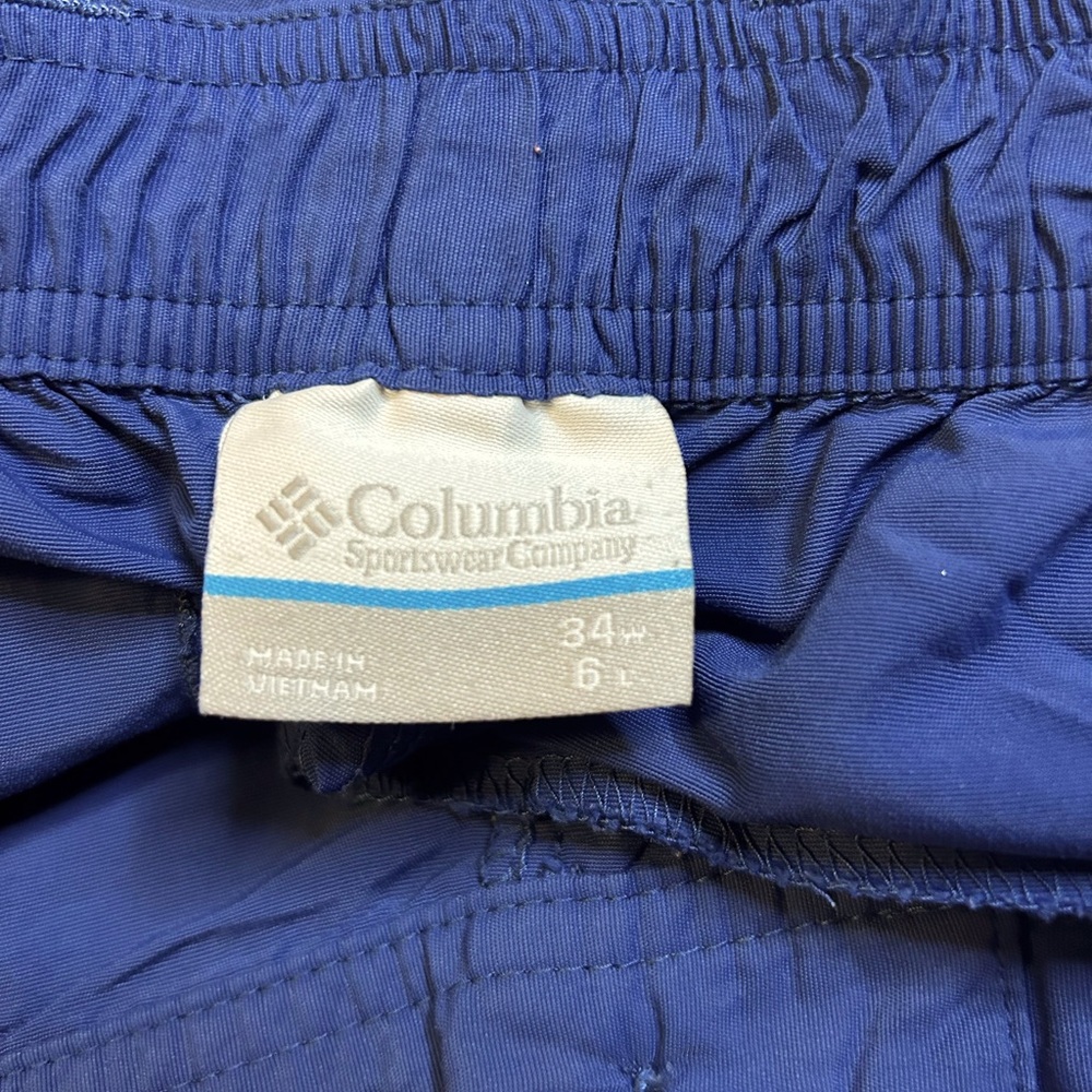 Men’s Columbia PFG Omni-Shade Navy Blue Fishing Shorts Size 34 6L - Picture 3 of 8